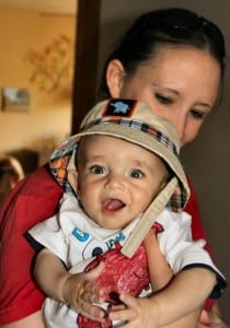 Riley and his mom getting ready for an afternoon fun-day!